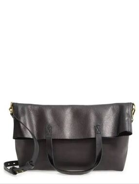 Madewell The Foldover Transport Tote - True Black